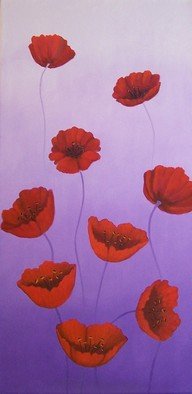 Tatyana Leksikova; Poppies Blossom, 2011, Original Painting Oil, 12 x 24 inches. Artwork description: 241 Flowers Landscape, Tatyana Leksikova, Oil on Canvas, Painting, www. artbytatyana. com, Toronto, Mississauga, Art for sale, paintings, art, gallery, buy, original, Modern, Abstract, FOR SALE, Floral, Fine Art, Decorative, Acrylic, online, artists, Studio, expressionism, impressionism, contemporary, realism, cityscape,...