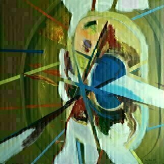 Paulo Medina, 'Spiritual Combat', 2020, original Painting Acrylic, 100 x 100  cm. Artwork description: 2103 Abstract painting ...