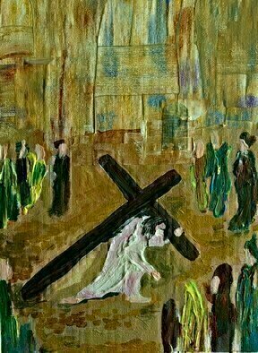 Paulo Medina, 'Cristo Camina Solo', 2020, original Collage, 22.9 x 30.5  cm. Artwork description: 2103 Cristo atraviesa la ciudad solo. ...