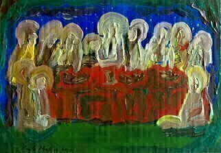 Paulo Medina, 'Last Supper', 2020, original Painting Acrylic, 30.5 x 22.9  cm. Artwork description: 2103 A small painting for personal devotion...