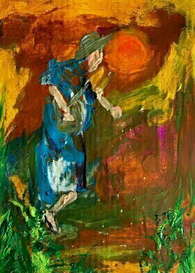 Paulo Medina; The Sower, 2022, Original Painting Acrylic, 22.9 x 30.5 cm. Artwork description: 241 Siembra a tiempo y destiempo ...