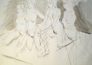 Antonio Trigo; Nude, 2011, Original Drawing Charcoal, 70 x 50 cm. 
