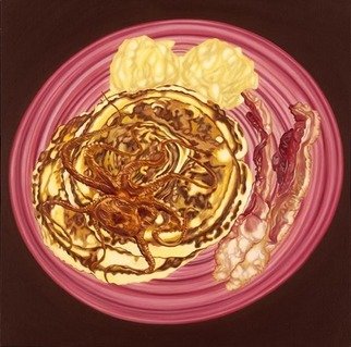T. Smith; Octo Pie, 2006, Original Painting Oil, 36 x 36 inches. 