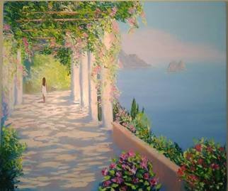 Natalia Kolesnichenko; Mediterranean Landscape, 2018, Original Painting Oil, 70 x 60 cm. Artwork description: 241 landscape, sea, mediterranean landscape...
