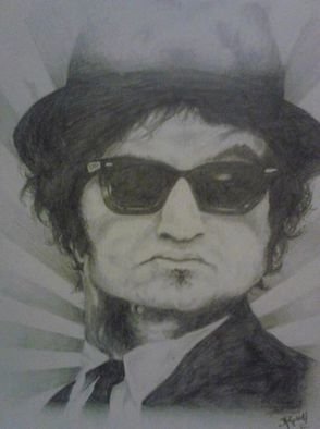 Jonathan Russell; Jake, 2012, Original Drawing Pencil, 18 x 24 inches. Artwork description: 241   favorate Belushi role           ...