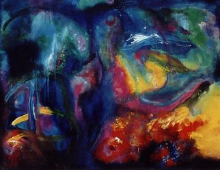 Ulrich  Osterloh, 'Under Water', 1996, original Painting Acrylic, 180 x 140  x 2 inches. Artwork description: 3138  Vibrant and very peaceful painting.  ...