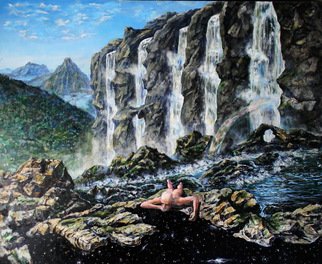 Leo Karnaukhov; Reached, 2013, Original Painting Oil, 140 x 120 inches. 