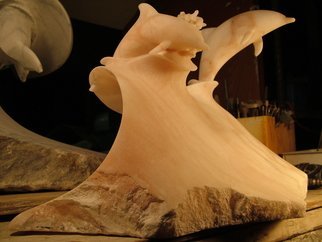 Depasquale Sculptures; Soul Mates, 2018, Original Sculpture Stone, 15 x 12 inches. Artwork description: 241  Signed original by dePasquale, accompanied with Certificate of Authenticity.  Also includes professional packaging and insurance.  This sculpture captures a moment, in the life long courtship, of two Soul Mate dolphins, launching themselves through a wave. . .  This is an extreme dolphin masterpiece.  It is in progress, and will ...