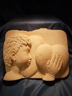 Depasquale Sculptures; The Prayer Young Will, 2018, Original Sculpture Limestone, 10 x 8 inches. Artwork description: 241 This sculpture entitled, The Prayer, Young Will is made from french limestone.  It captures the essence of a small, young boy with a deep connection, will and adoration to prayer and love.  It is a high relief carving.  It is also made to hang on a wall ...