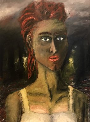 Paul Ivanchuk; Woman I Have Met That Night, 2018, Original Painting Oil, 50 x 70 cm. Artwork description: 241 Woman I have met that night. ...