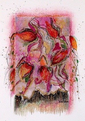 Valda Fitzpatrick, 'Floral Mix Design', 2019, original Mixed Media, 5 x 7  . Artwork description: 1911 I start my designs by making my own paper pulp from dried flowers, grass, Spanish flax, which is specifically designed for paper making , some recycled material adds different one of a kind textures, which I form into hand made paper sheets.  The sheets are then adhered on ...