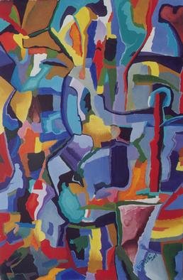 Giovan Beck; Island Spirit, 2001, Original Painting Acrylic, 160 x 100 cm. Artwork description: 241 Acrylique on canvas. This work is basic on colours, air, sea and lifestyle of mediterranian islands....