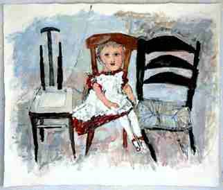 B� Van Der Heide; Nice Little Girl, 2006, Original Painting Oil, 122 x 148 cm. Artwork description: 241  From the My' Real Family' series. ...
