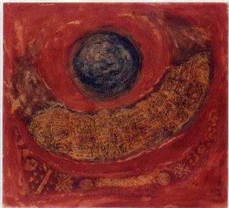 Varda Carmeli; Close To Earth Close To Heaven, 1999, Original Mixed Media, 110 x 100 cm. 