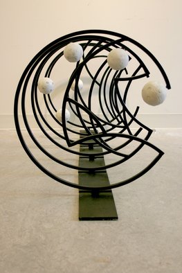 Hongvan Ng; Spiral Mandala, 2003, Original Sculpture Steel, 36 x 36 inches. Artwork description: 241 10 out side sculptures, mandala, circle, community, coming together, spirals, central points, metal, concrete...