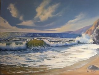 Vasil Vasilev; Again Plain Air, 2020, Original Painting Oil, 70 x 50 cm. Artwork description: 241 fresh sea air, breeze, sun, water, beach, and many dreams and memories...