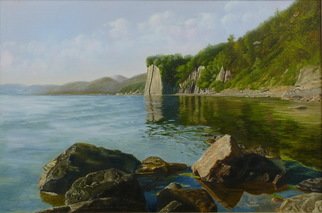 Vasily Zolottsev; The Stones At Kiselyov S Rock, 2011, Original Painting Oil, 90 x 60 cm. Artwork description: 241    The Kiselyov is rock is near to Tuapse on coast of the Black Sea is a symbol of Tuapse town.   ...