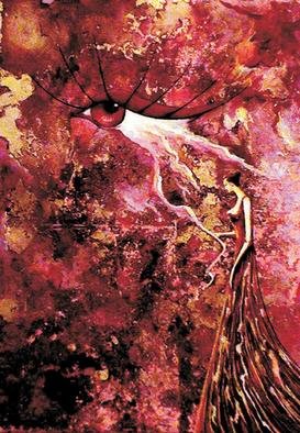 Alireza Vataniman; Behind The Look, 2004, Original Painting Acrylic, 25 x 35 cm. Artwork description: 241 acrylic on canvas paper...