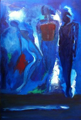 Vanessa Bernal; 3 Graces, 2010, Original Painting Oil, 24 x 36 inches. Artwork description: 241   Abstract Expressionism, Expressionist, Abstract, Modern Art,              ...