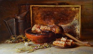 Yuriy Nikolaev; Натюрморт с м�..., 2017, Original Painting Oil, 85 x 50 cm. 