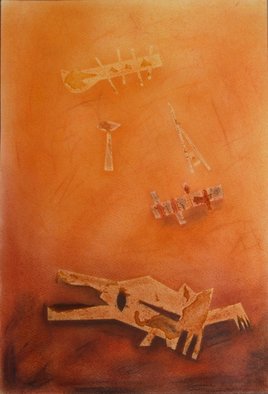 Ved Prakash Bhardwaj; Life, 2007, Original Pastel, 11 x 20 inches. Artwork description: 241  life will be so butiful but can we act for that? ...