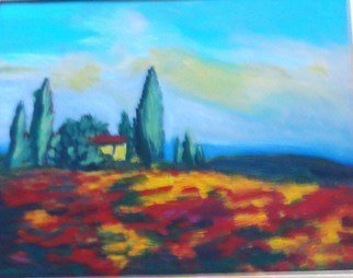 Valerie Leri, 'Morning In Tuscany', 2011, original Painting Acrylic, 22 x 28  x 2 inches. Artwork description: 2307  Impressionistic view of Tuscan landscape                  ...