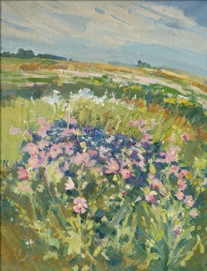Victor Onyshchenko; Flowers The Blossoming Meadow, 2012, Original Painting Oil, 55 x 72 cm. Artwork description: 241 The blossoming Ukrainian meadows, never- ending open spaces, freshness, summer, the nature. ...