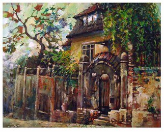 Victor Zakrynycny; Old House, 2009, Original Painting Oil, 50 x 40 cm. 