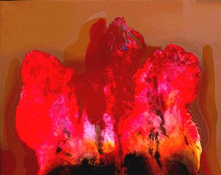 Giuseppe Saitta; Goddess Fire, 2002, Original Printmaking Giclee, 42 x 35 inches. 