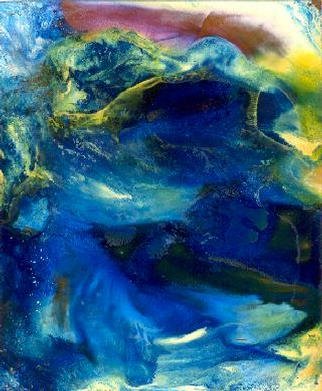 Giuseppe Saitta; Moonlight Swimmer, 2002, Original Printmaking Giclee, 42 x 35 inches. 