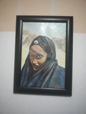 Rahmani Hacene; Terguish Women , 2015, Original Painting Oil, 120 x 60 cm. Artwork description: 241  oil painting...