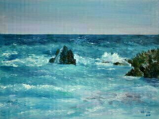 Vladimir Volosov, 'At The Shores Of Bermuda', 2018, original Painting Oil, 24 x 18  x 1 inches. Artwork description: 2307 I offer free shipping across the planet as my gift to you   the buyer        There is no doubt that visual art is a powerful medium. It has the ability to inspire and to move us deeply.The author s goal to engage the viewer in the creative ...
