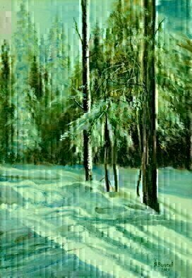 Vladimir Volosov, 'Winter Forest', 2003, original Painting Oil, 18 x 26  x 1 inches. Artwork description: 3099        There is no doubt that visual art is a powerful medium. It has the ability to inspire and to move us deeply.When I create my piece, I wish to convey the emotions I feel for the scene or objects to the viewer. I want the viewer ...