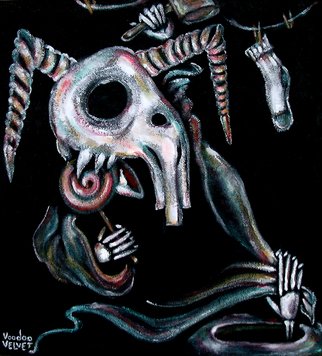 Voodoo Velvet; Silly Games We Play, 2015, Original Painting Acrylic, 20 x 22 inches. Artwork description: 241       Acrylic painted on black velvet, velvet painting. Come see the bizarre, the beautiful, the surreal!One of a kind original velvet paintings, created for your enjoyment.  For more information visit: www. voodoovelvet. com      ...