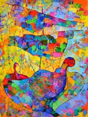 Vyara Tichkova; Sailboat, 2018, Original Painting Oil, 46 x 61 cm. Artwork description: 241 vyara tichkova, oil, canvas, painting, sailboat, sea, ocean, marine, beach, seascape, travel, transport, colorfull...