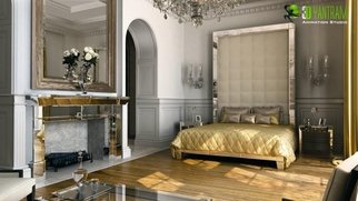 Ruturaj Desai; Classical 3D Interior Bed..., 2014, Original Animation, 5.5 x 6 inches. Artwork description: 241  Classical 3D Interior Bed Room Rendering Design Lima.