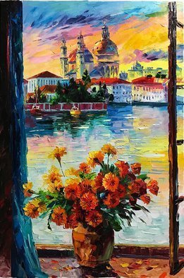 Daniel Wall, 'Beautiful Venice', 2017, original Painting Oil, 20 x 30  inches. 