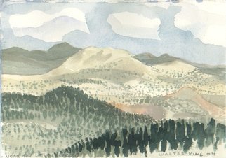 Walter King, 'Above The Little Colorado', 2004, original Watercolor, 7 x 5  x 1.1 cm. Artwork description: 1911   Painted on top of a small mountain about 7000 feet up from the Little Colorado in New Mexico.  ...
