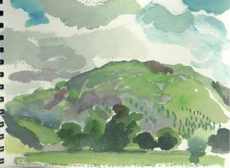 Walter King, 'Near Grasmere Lake In Nor...', 1998, original Watercolor, 7 x 5  x 1.1 cm. Artwork description: 1911   We were in the Lake Region of England when I painted this mountain. . . its one mentioned in a porm by  ...