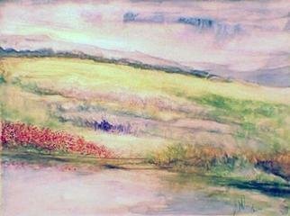 Wayne Wilcox, 'Landscape', 2003, original Watercolor, 17 x 14  x 1 inches. 