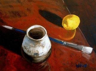 Wayne Wilcox, 'Lemon Brush', 2005, original Painting Oil, 24 x 18  x 1 inches. 