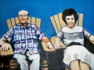 Wayne Wilcox, 'Mitchell And Gussie', 2008, original Painting Oil, 16 x 12  inches. 
