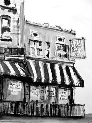 Wayne Wilcox, 'Rum Boogie  Memphis', 2004, original Drawing Other, 13 x 17  x 1 inches. Artwork description: 3495 Rum Boogie Cafe on Beale Street in Memphis...