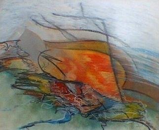 Wayne Wilcox, 'Wind', 1975, original Pastel, 17 x 14  x 1 inches. 