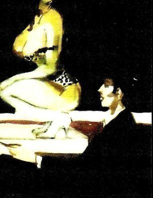 Harry Weisburd, 'Art Lesson  Galatea, Marb...', 2014, original Watercolor, 11 x 14  cm. Artwork description: 8247       Art lesson in museum  Sculpture of Galatea, Marble transforms to human                  ...