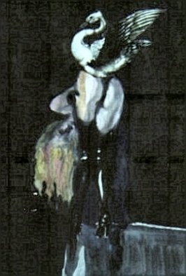 Harry Weisburd, 'Leda And The Swaz  11', 2010, original Watercolor, 12 x 18  cm. Artwork description: 20127        Watercolor on Canvas       ...