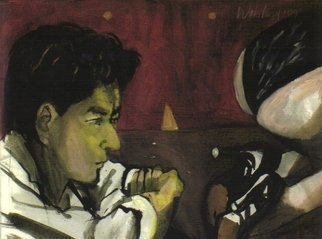 Harry Weisburd, 'REAR VIEW', 2010, original Watercolor, 14 x 11  cm. Artwork description: 20127      woman, Erotic, realism, figurative, couple, man, male, female,          ...
