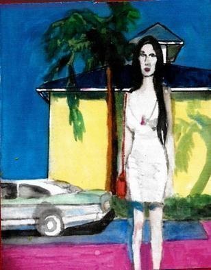 Harry Weisburd, 'Suburban Woman', 2018, original Watercolor, 11 x 14  cm. Artwork description: 3495 Suburban Woman...