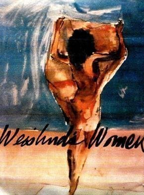 Harry Weisburd, 'Woman On The Beach 2 Poster', 2008, original Watercolor, 20 x 27  cm. Artwork description: 6267 POSTER  WEISBURD S WOMEN  Woman On The Beach 2  ...