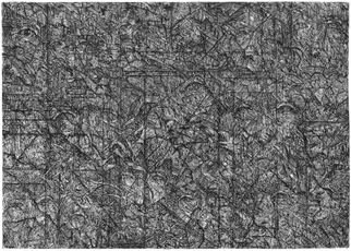 Wieslaw Haladaj; APPEARANCES3, 2013, Original Printmaking Linoleum, 100 x 70 cm. Artwork description: 241        BLACK AND WHITE       ...